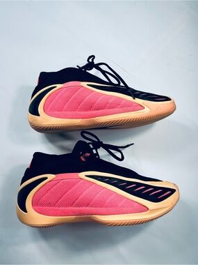 Adidas AE 2 J With Love #JS3515 Anthony Edward’s Black Pink Men’s:6 1/2 Sneakers